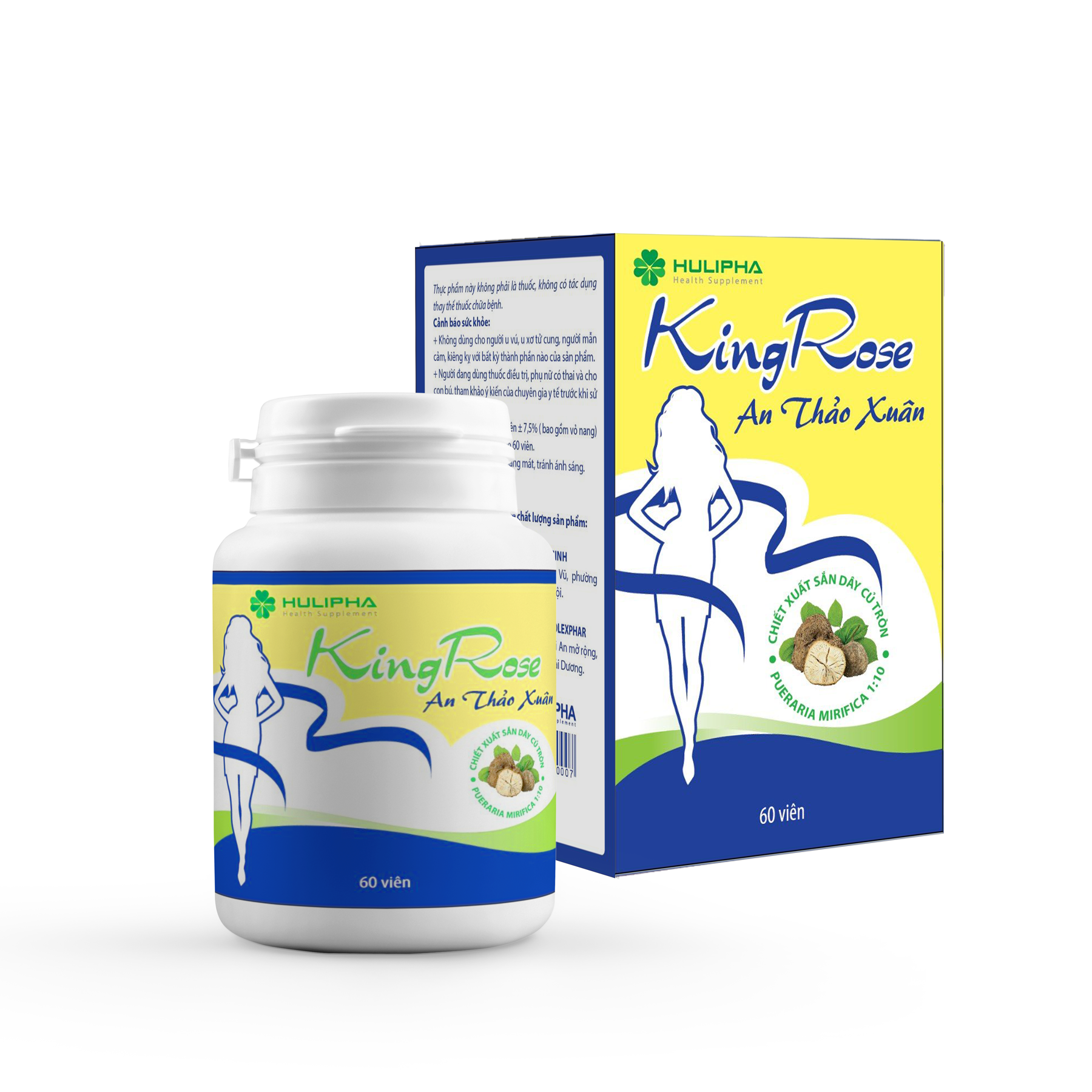 Kingrose An Thảo Xuân. Hộp 1 lọ 60 viên.