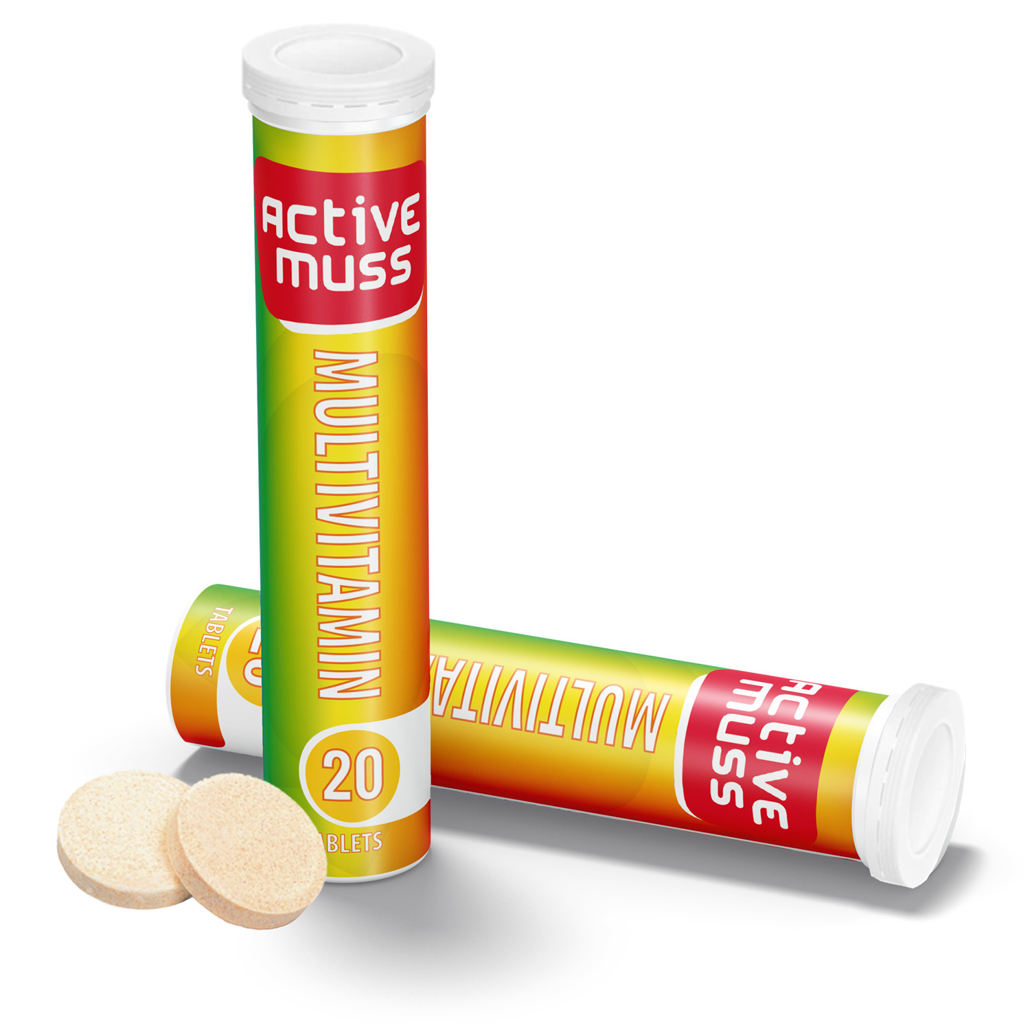 Viên Sủi Activemuss Multivitamin, Lựa Chọn Hoàn Hảo Để Bổ Sung Các Vitamin Cần Thiết, Hỗ Trợ Tăng Cường Hệ Miễn Dịch, Cải Thiện Sức Khỏe Tim Mạch Và Duy Trì Sức Khỏe Chung Cho Cơ Thể. Tuýp 20 Viên Sủi.